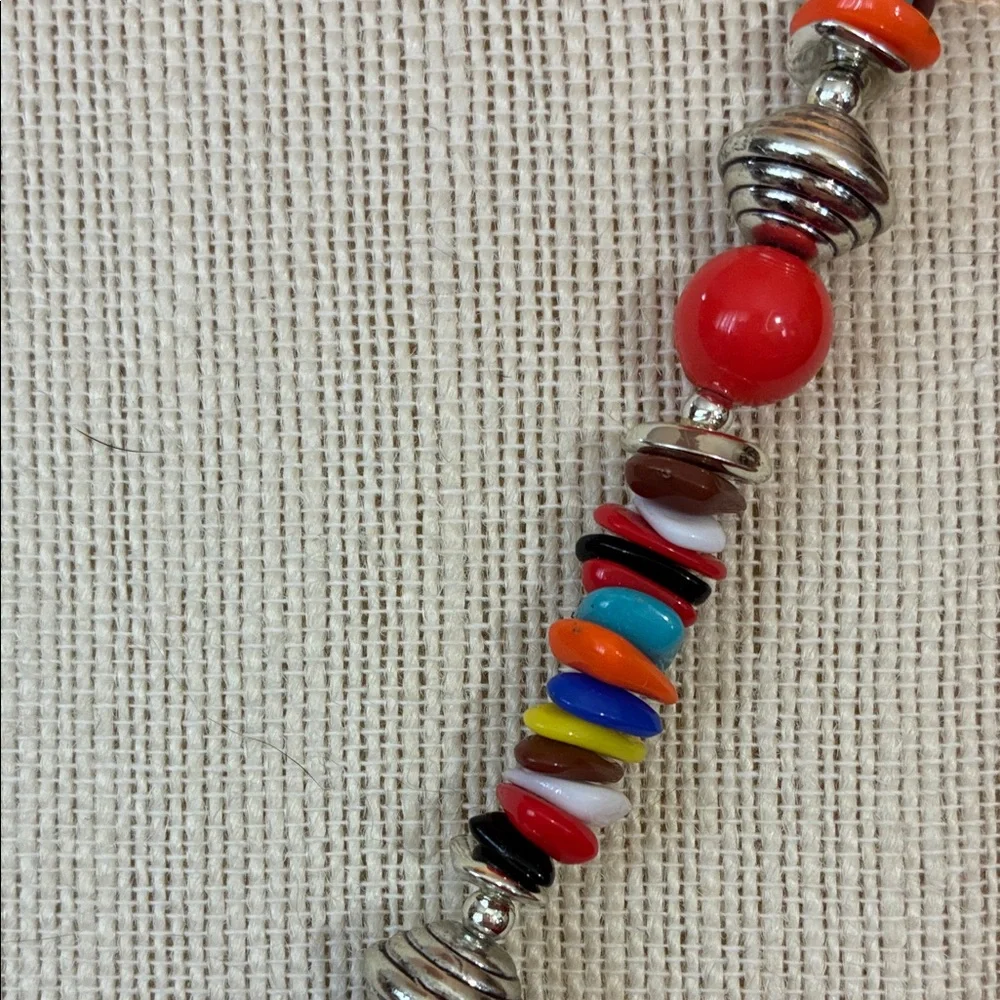 Colorful Beaded vintage 28”Necklace